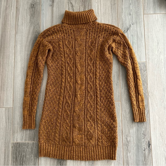 American Eagle Turtleneck Cable Knit Sweater Dress - Picture 1 of 5